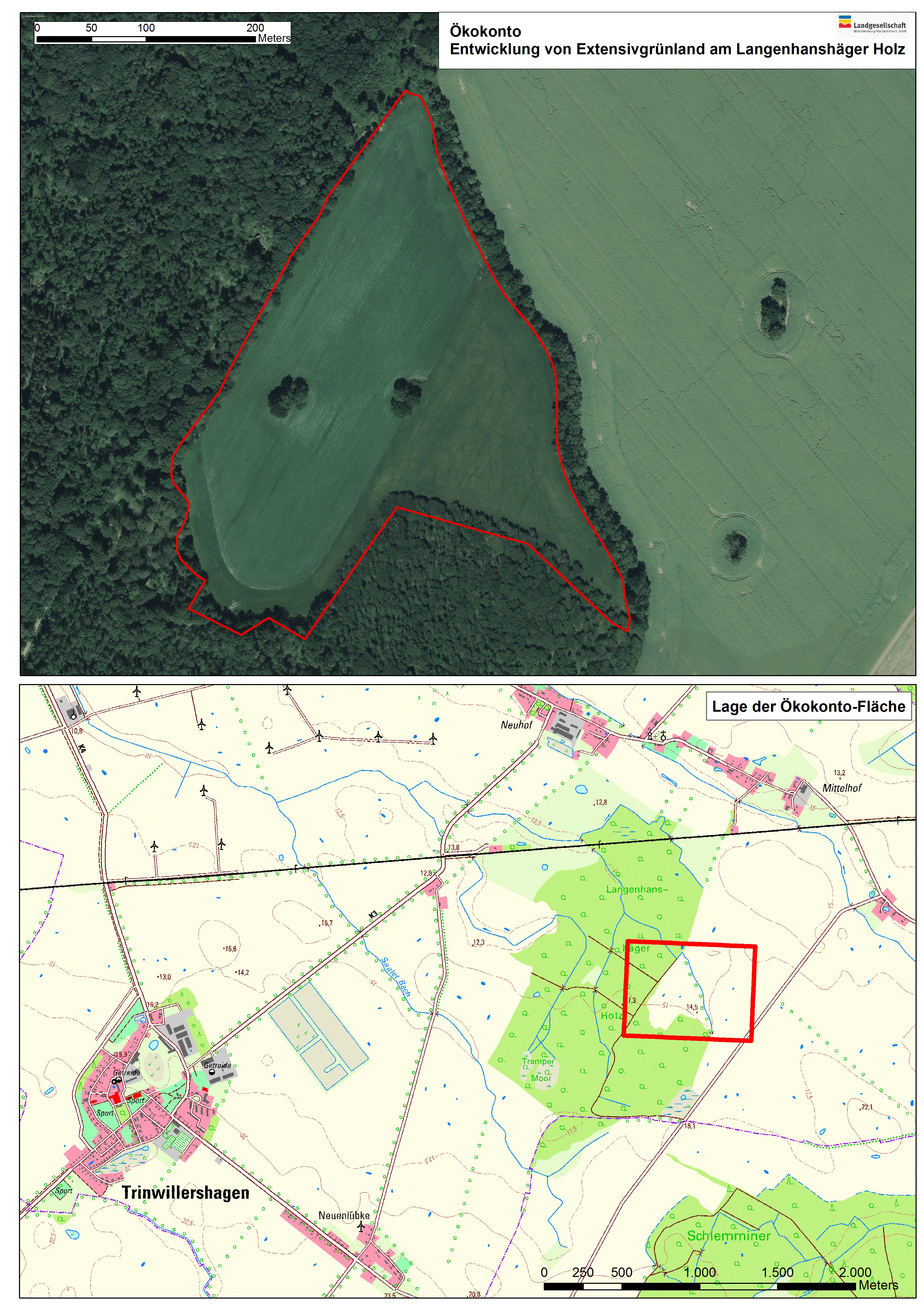 Projektübersicht Wiese am Langenhanshäger Wald