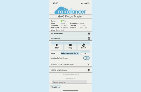 Wassersparende Beregnungsanlage 5 Wassersparende Beregnungsanlage 5