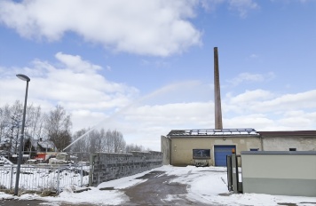 Sprengung Schornstein Goldberg Foto 1 © LGMV Sprengung Schornstein Goldberg Foto 1 © LGMV