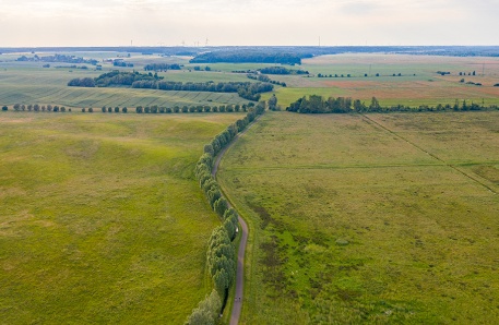 Luftbild Grenzfläche