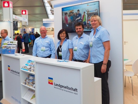 Das Team der Landgesellschaft M-V auf der MeLa 2017