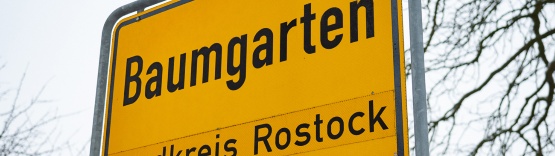 Ortsschild von Baumgarten