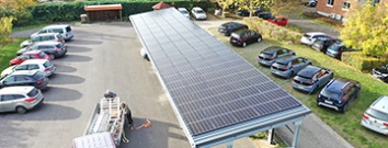 Solaranlage Carport Landgesellschaft Leezen &copy;LGMV